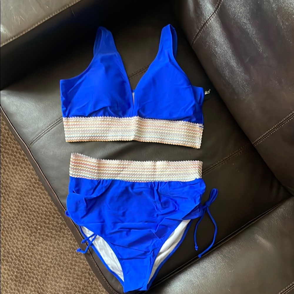 Women's High Waisted Bikini Sets Two Piece Tummy Control Swimsuit Bathing Suit